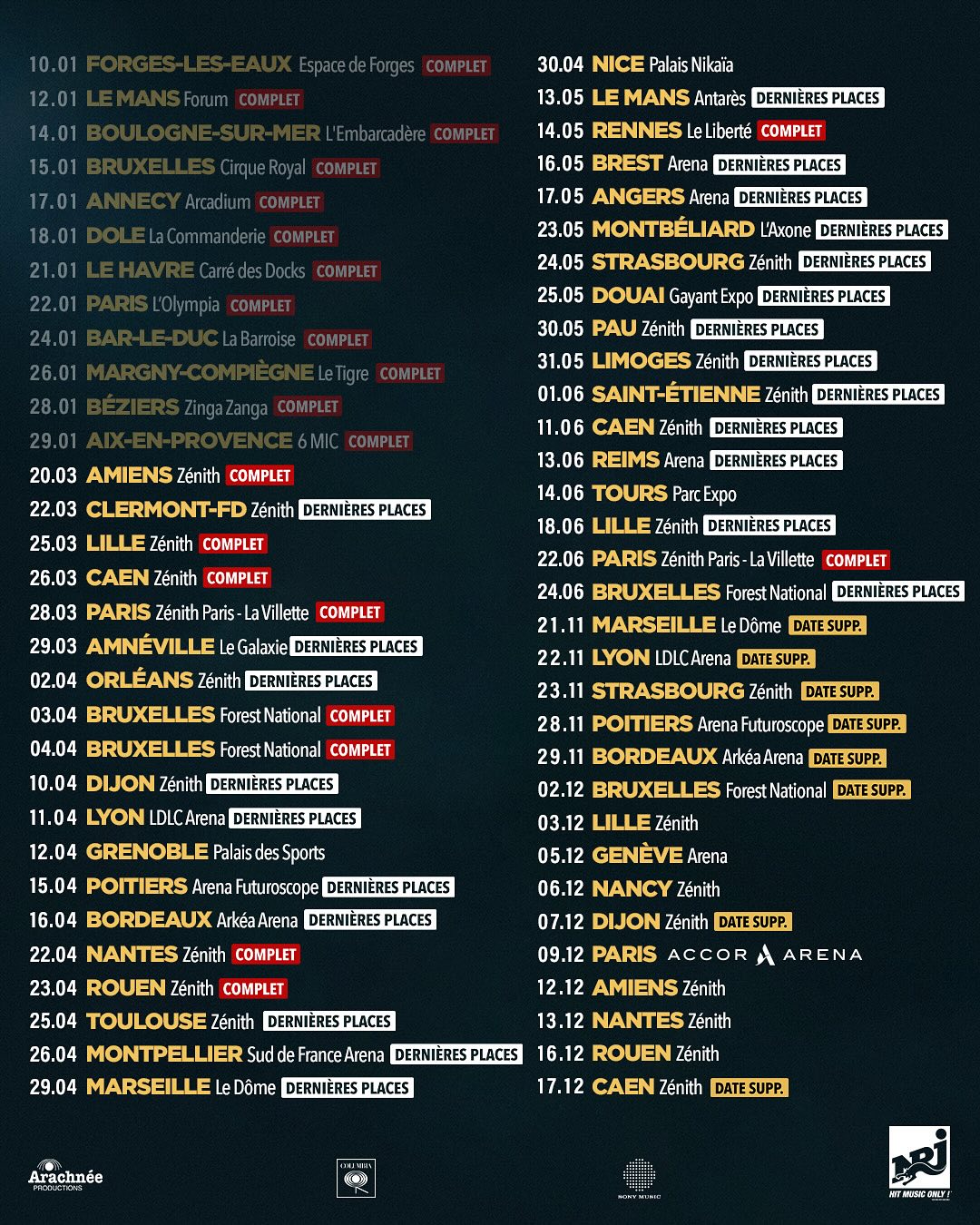 Pierre Garnier Chaque Seconde Tour Poster 2025